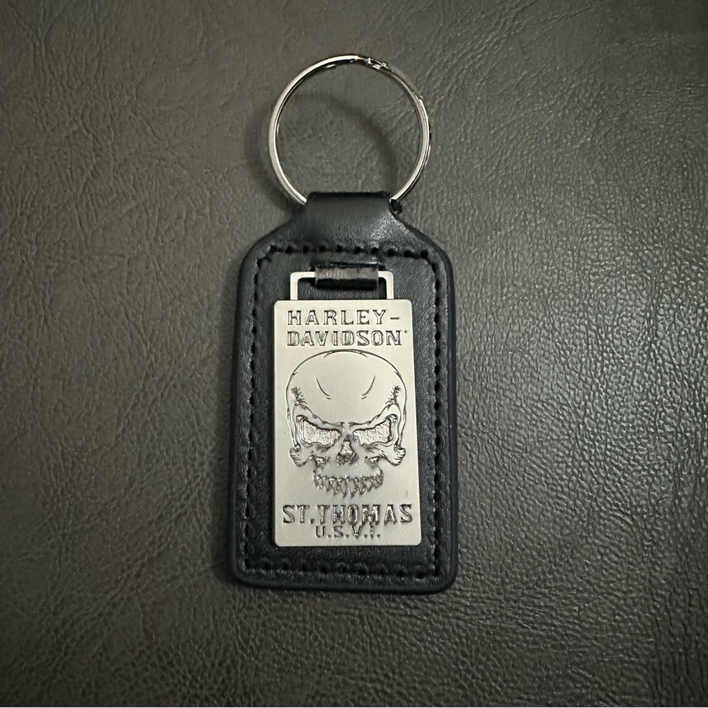 Harley-Davidson Black Leather Key Holder